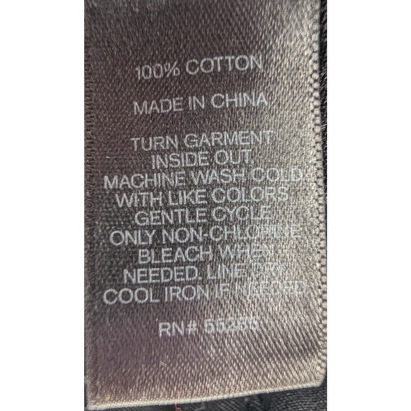 VTG Y2K Express Black Utility Jacket Cotton Canvas Zip Pocket Moto Style Small - Picture 6 of 8